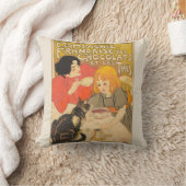 ショコフランスのラと紅茶の会社,アールヌーボー クッション (ブランケット)