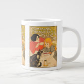 ショコフランスのラと紅茶の会社,アールヌーボー ジャンボコーヒーマグカップ (右)