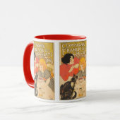 ショコフランスのラと紅茶の会社，アールヌーボー マグカップ (正面左)