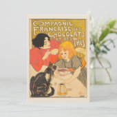 ショコフランスのラと紅茶の会社，アールヌーボー 招待状 (スタンド正面)