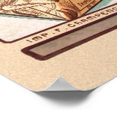 ショコラアイデアルフランスアールヌーボーヴィンテージウォールアート ポスター (角)