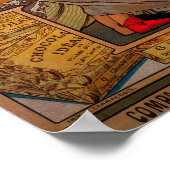 ショコライデアルヴィンテージポスターヨーロッパ ポスター (角)