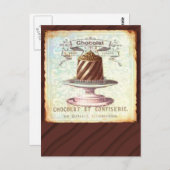 ショコラエコンフェジェリーヴィンテージラベル ポストカード (正面/裏面)