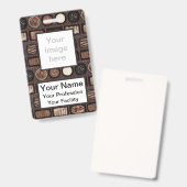 ショコラカスタムッツバッジの箱 バッジ (表裏)