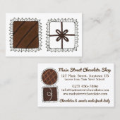 ショコラティエチョコレートショップキャンディストアボンボン 名刺 (正面/裏面)