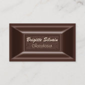 ショコラティエ名刺クリーミーなダークチョコレート 名刺 (裏面)