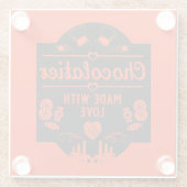 ショコラティエ・メーカー ガラスコースター (裏面)