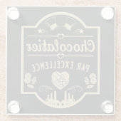 ショコラティエ・メーカー ガラスコースター (裏面)