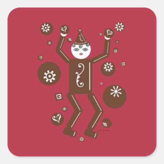 ショコラトステッカー© 2011 M.マーツ スクエアシール (正面)