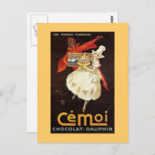 ショコラドーフィンフランスのガールズ1924 ポストカード (正面/裏面)