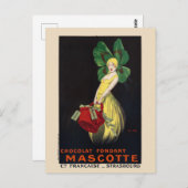 ショコラフォンダントマスコットヴィンテージポスター1920 ポストカード (正面/裏面)