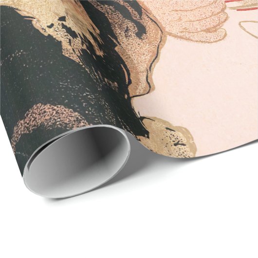 ショコラフランスのーとティースヴィンテージステインレンポスター ラッピングペーパー (ロールコーナー)