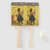 ショコラメニエ小さな女の子ウォール書ズ ハンドファン (正面&裏面)