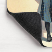 ショコラメニエ小さな女の子ウォール書ズ マウスパッド (コーナー)