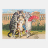 ショコラメニエ小さな女の子ウォール書ズ ラッピングペーパーシート (正面3)