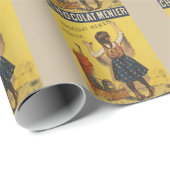 ショコラメニエ小さな女の子ウォール書ズ ラッピングペーパー (ロールコーナー)