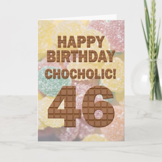 ショコリア46番目の誕生日カード カード (正面)