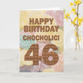 ショコリア46番目の誕生日カード カード (黄色い花)