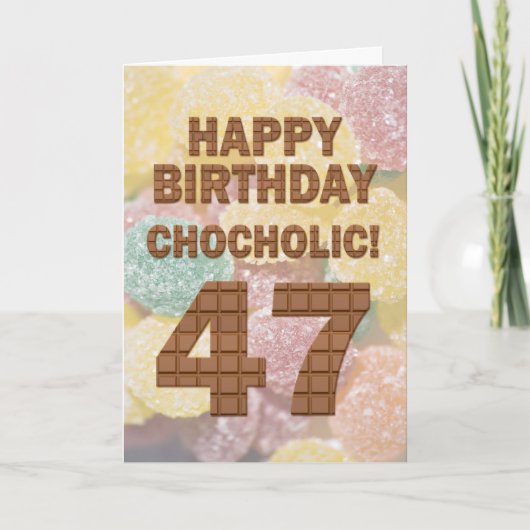 ショコリア47番目の誕生日カード カード (正面)