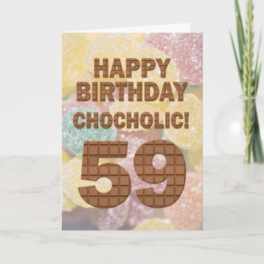 ショコリア59th誕生日カード カード (正面)