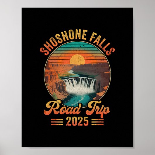 ショショーニ滝のロードトリップ 2025 夏の休暇 ファミ ポスター (正面)