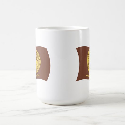 ショショーネバンコック族国旗のマグカップ コーヒーマグカップ (中央)