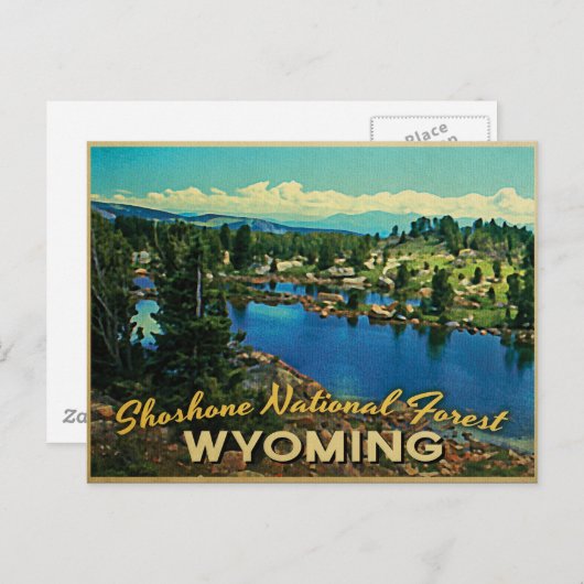 ショショーネ国立森林ワイオミング ポストカード (正面/裏面)