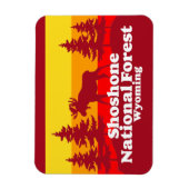 ショショーネ国立森林ワイオミング マグネット (縦)