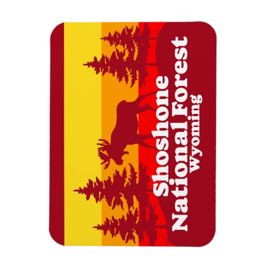 ショショーネ国立森林ワイオミング マグネット (縦)