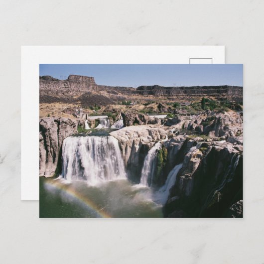 ショショーネ滝アイダホポストカード ポストカード (正面/裏面)