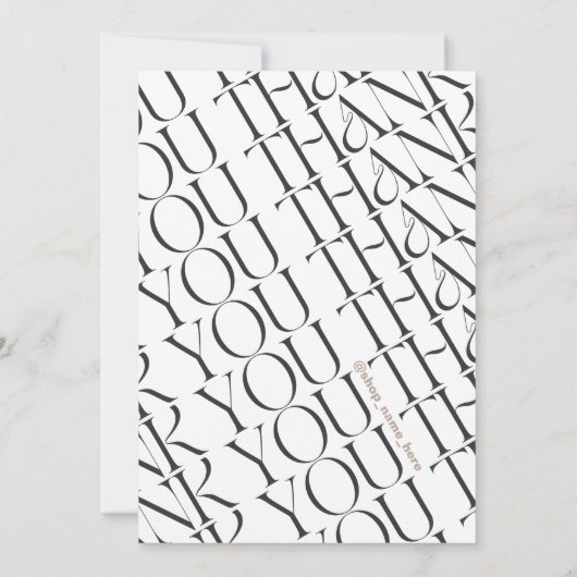 ショッカスタムプモダンオーナーのサンキューカード サンキューカード (裏面)