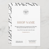 ショッカスタムプモダンオーナーのサンキューカード サンキューカード (正面/裏面)