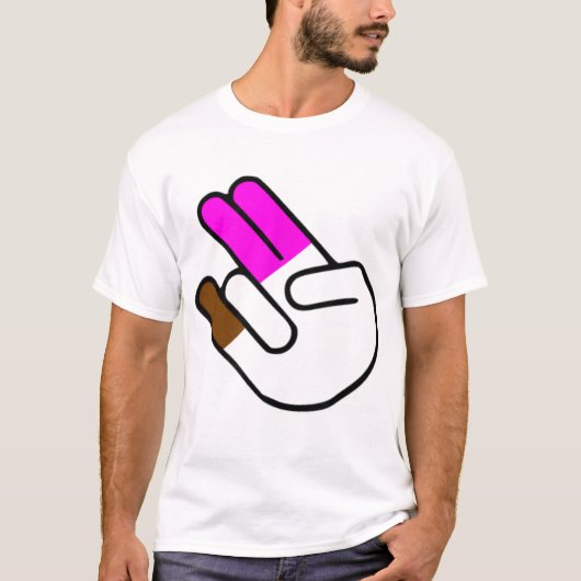ショッカー2人がピンクの1人で悪臭を Tシャツ (正面)
