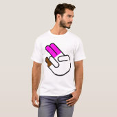ショッカー2人がピンクの1人で悪臭を Tシャツ (正面フル)
