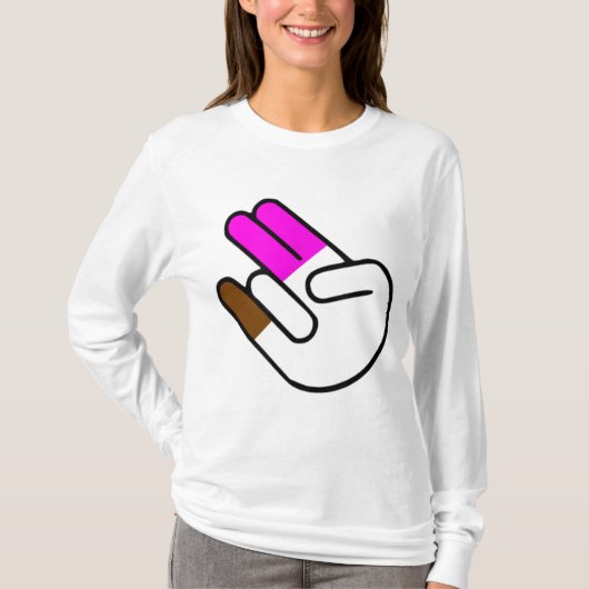 ショッカー2人がピンクの1人で悪臭を Tシャツ (正面)
