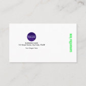 ショッキングなおもしろい緑のマウスPC修復名刺 名刺 (裏面)