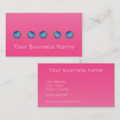 ショッキングなピンクのシェードカモダンシシンプルャツエレガント 名刺 (正面/裏面)