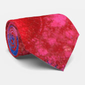 ショッキングなピンクのホット抽象デザイン ネクタイ (ロール)