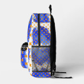 ショッキングはっきりしたビベスプリントカットソーバッグ プリントバックパック (右)