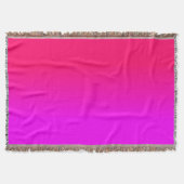 ショッキングピンクおよびネオンピンクのグラデーションな陰色は衰退します スローブランケット (正面)