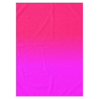 ショッキングピンクおよびネオンピンクのグラデーションな陰色は衰退します テーブルクロス