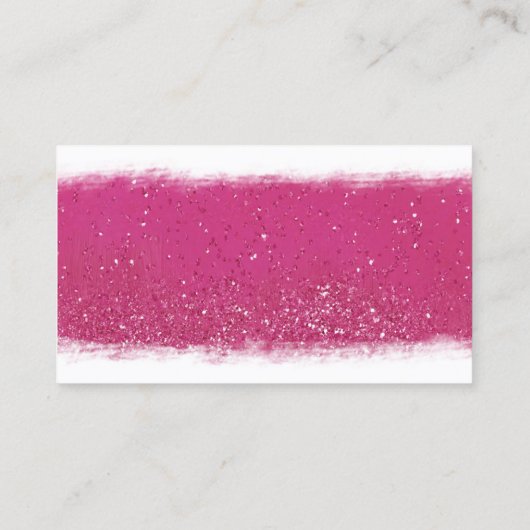 ショッキングピンクおよび金ゴールドの唇の名刺のテンプレート 名刺 (裏面)