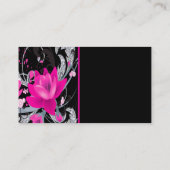 ショッキングピンクによってはきらきら光るなダイヤモンドが開花します 名刺 (裏面)