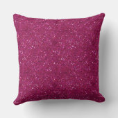 ショッキングピンクのグリッターの輝きのヴィンテージのプリンセスの王冠 クッション (裏面)