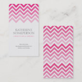 ショッキングピンクのシェブロンのグラデーションなお母さんのテレホンカード コーリングカード (正面/裏面)