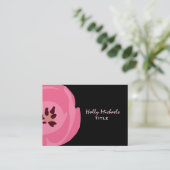 ショッキングピンクのチューリップの絵画の名刺 名刺 (スタンド正面)