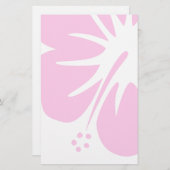 ショッキングピンクのハイビスカス 便箋 (正面/裏面)