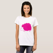 ショッキングピンクのハリネズミ Tシャツ (正面フル)