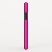 ショッキングピンクのハートのパーソナライズなソフトボールのiPhoneの場合 Case-Mate iPhoneケース (裏面/右)