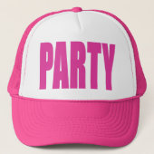 ショッキングピンクのパーティーの帽子 キャップ (正面)